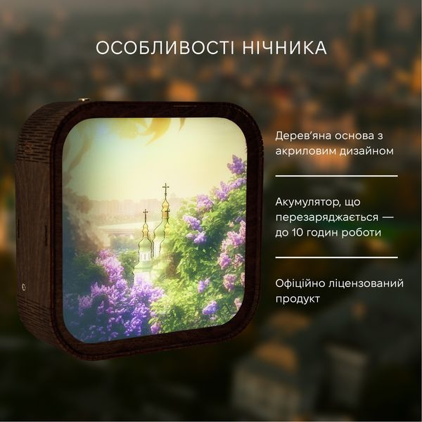 Дерев'яний Нічник - Київська Весна WANL003DLADMK100 фото
