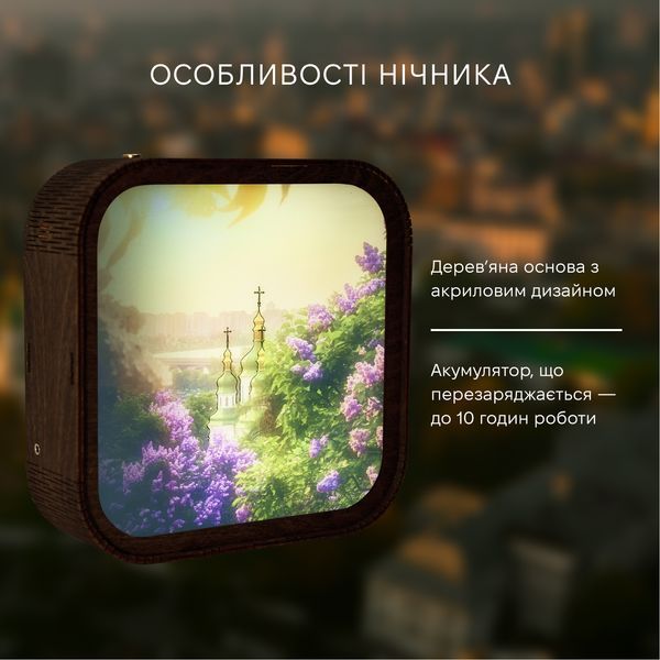 Дерев'яний Нічник - Київська Весна WANL003DLADMK100 фото