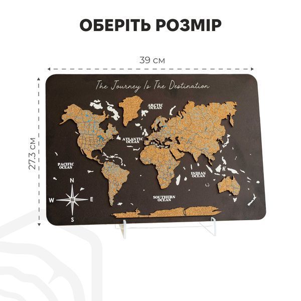Настільна Мапа Світу з Корку SCN40S000LI000MW фото