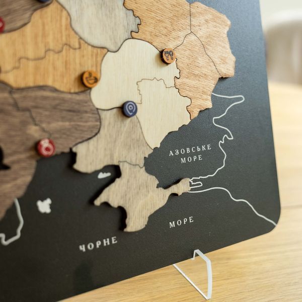 Настільна Мапа України з Дерева SLN30S0UAMC000OC фото