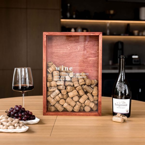 Коробка для винных пробок &mdash; Wine D24-S-dark-walnut фото