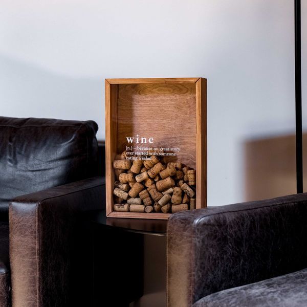 Коробка для винных пробок &mdash; Wine D24-S-dark-walnut фото
