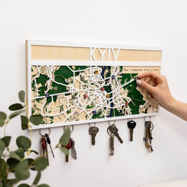Ключницы из Дерева - Киев WKHC0M3DWHIT0000_K фото