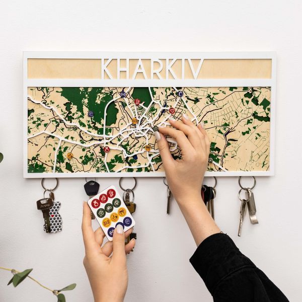 Ключниця з Дерева - Харків WKHC0M3DWHIT0000_KH фото