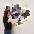 Нордік - Деталізована 3D Мапа України з Підсвіткою