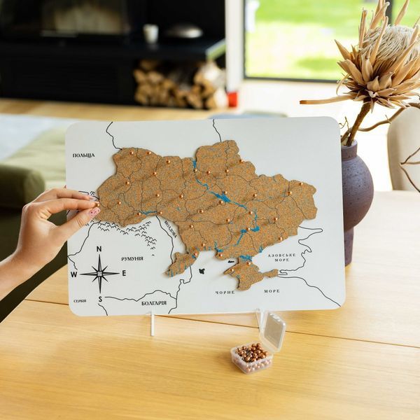 Настільна Мапа України з Корку SL240S0UALI000OC фото