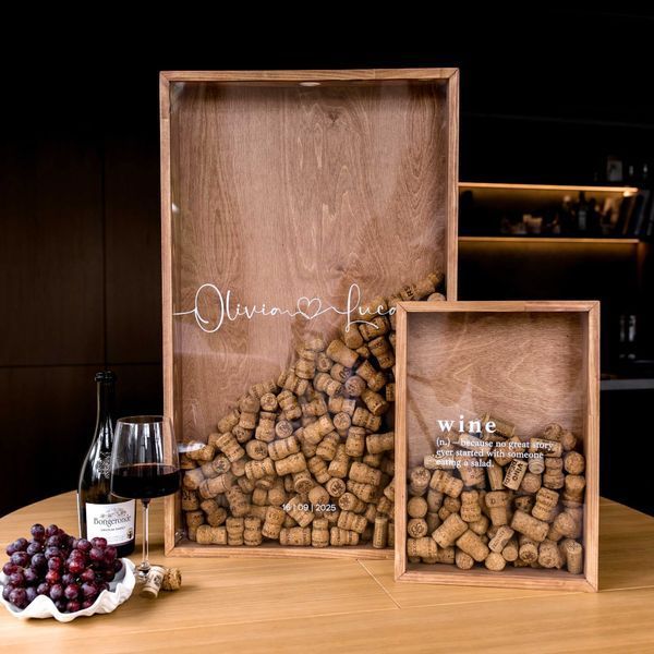 Коробка для винных пробок &mdash; Minimalism D25-S-dark-walnut фото