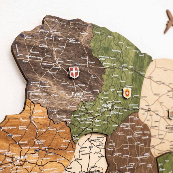 Форест - Деталізована 3D мапа України з дерева LOС30MPUANA00000 фото