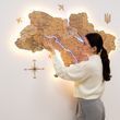 Голд - Деталізована 3D Мапа України з Підсвіткою