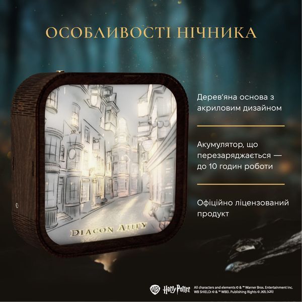 Акриловый Ночник Гарри Поттер &ndash; Ночь на Диагон-Аллее WANL003DHAPOND00 фото