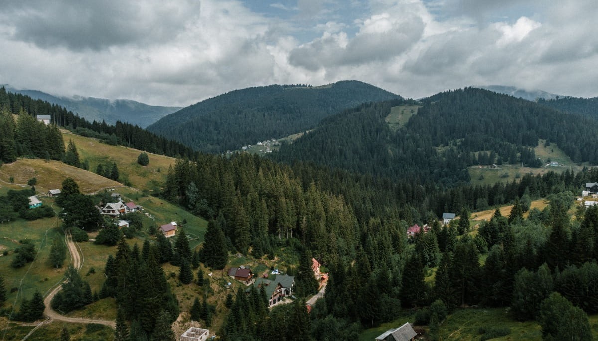  Будинки та природа на Закарпатті