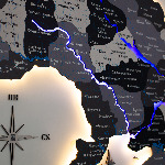 Нордик - одношарова Мапа України з підсвічуванням   - зображення №6