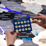 Нордик – однослойная карта Украины с подсветкой  - 9