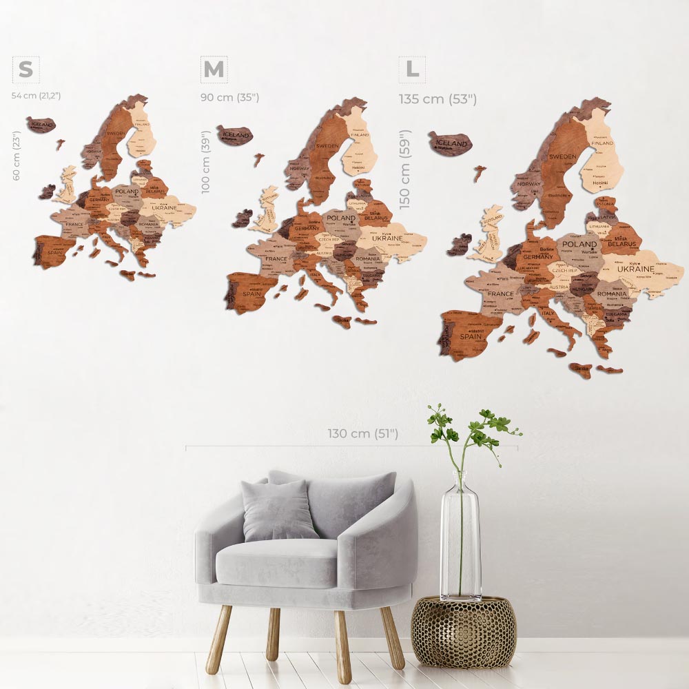 Стандарт – Дерев'яна Мапа Європи  - зображення №3