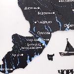 Чорна з підсвічуванням – Багатошарова Мапа України  - зображення №4