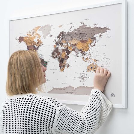 Картина на холсті "Мапа Світу" - Десерт