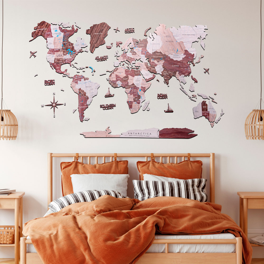 Капучино – одношарова (2Д) мапа світу  - зображення №2