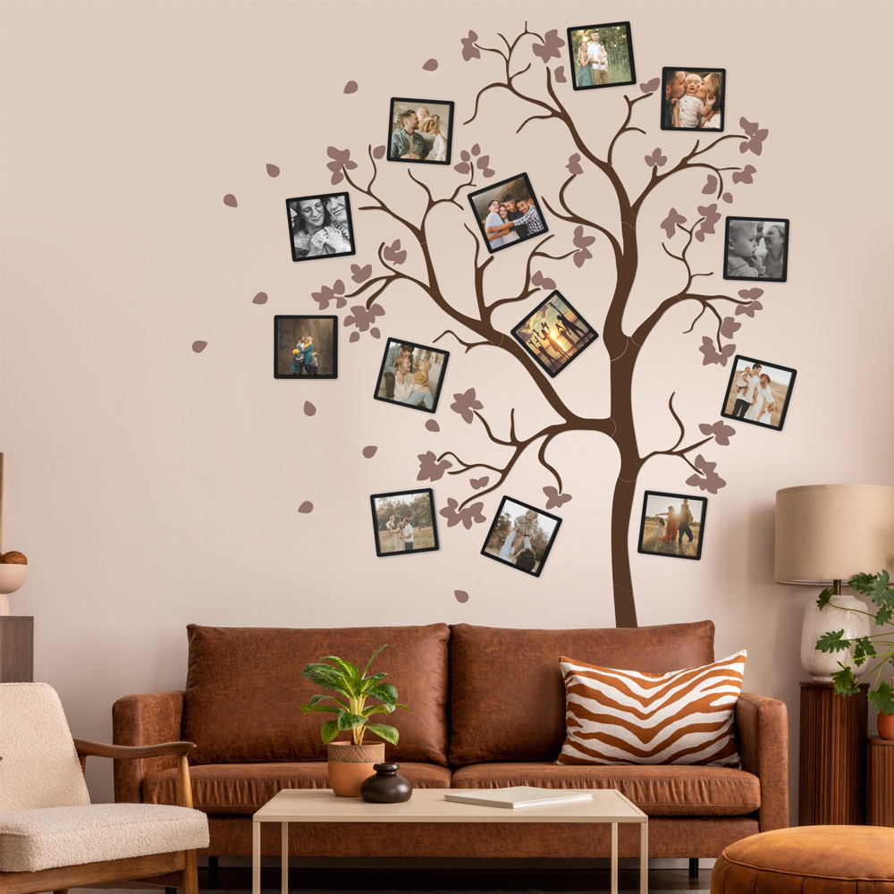 Сімейне дерево з рожевими квітами  - зображення №1