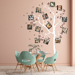 Сімейне дерево з рожевими квітами  - зображення №4
