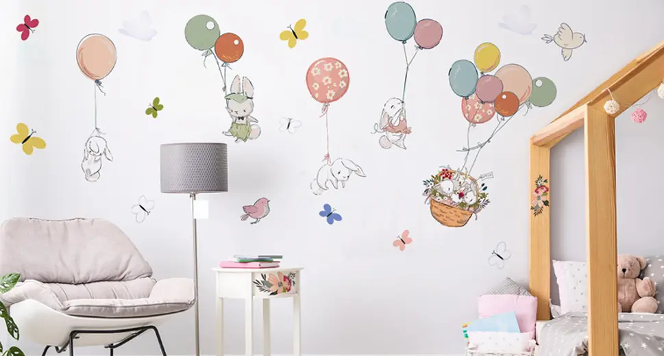 Декор для детской комнаты который легко разместить и легко снять - наклейки ТМ DesignStickers!