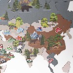 Дитяча – одношарова (2Д) мапа світу  - зображення №11