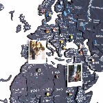 Чорна багатошарова Мапа світу  - зображення №9