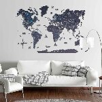 Чорна багатошарова Мапа світу  - зображення №14