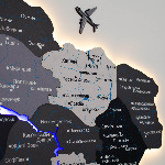 Нордик – однослойная карта Украины с подсветкой  - 3