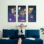 Стандарт – Триптих картина "Мапа світу"  - зображення №7