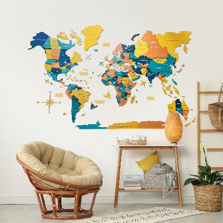 Інді – Багатошарова мапа світу 