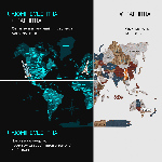 Люмінесцентна мапа світу - Бохо  - зображення №6