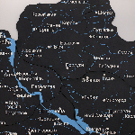 Чорна багатошарова Мапа України  - зображення №5